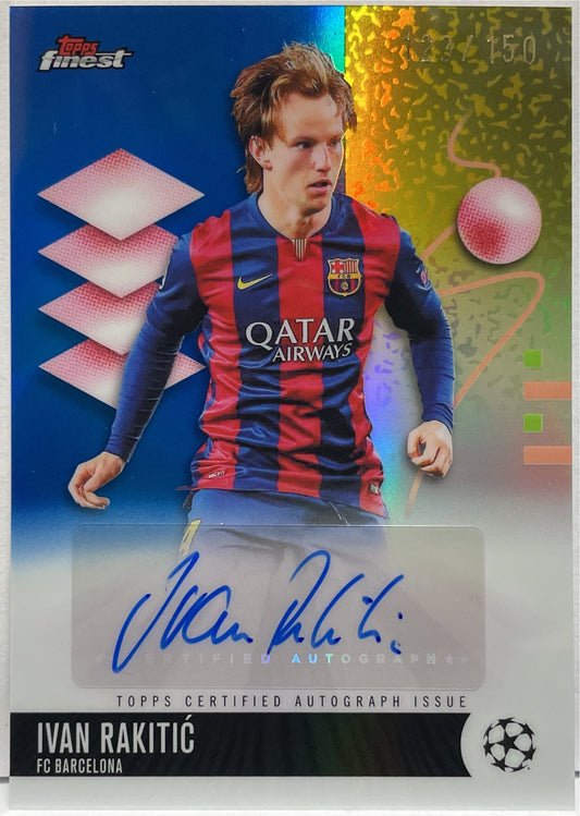 Ivan Rakitic 123/150 Autograph Blue Topps Finest UCC 2025/26