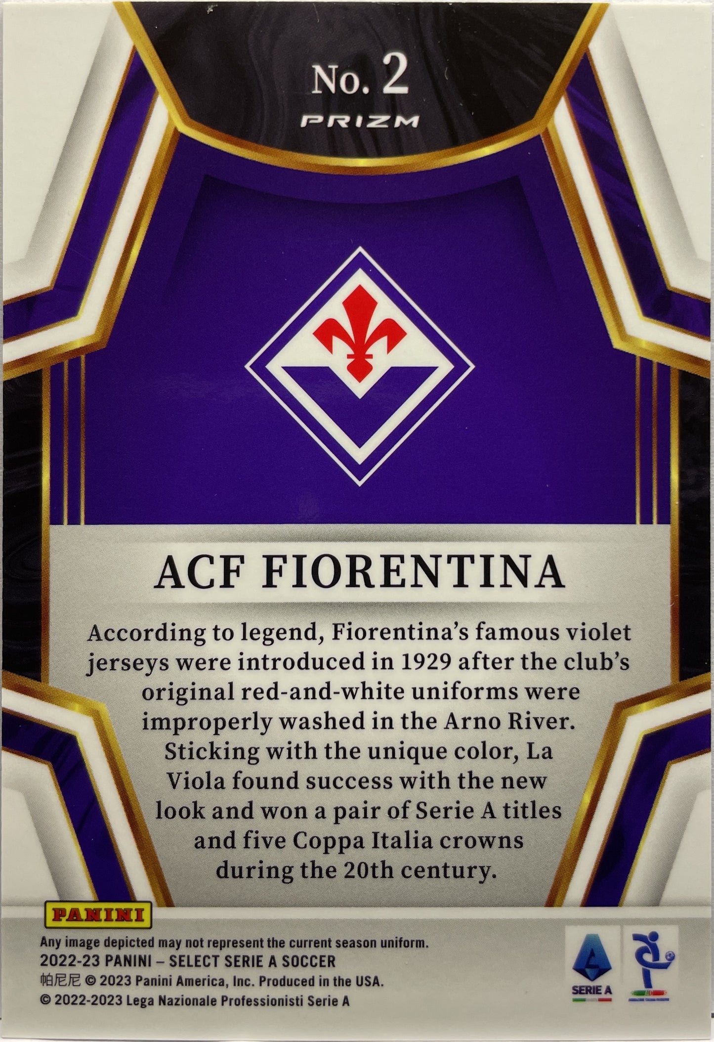 ACF Fiorentina Team Bedge Select Serie A 2022/23