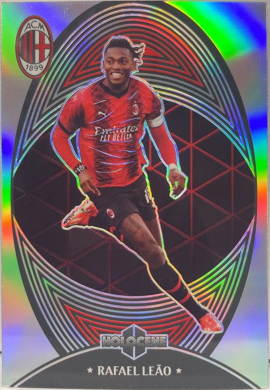 Rafael Leao 86/99 Silver Holocene Refractive Daka Milan One & Two 2023/24