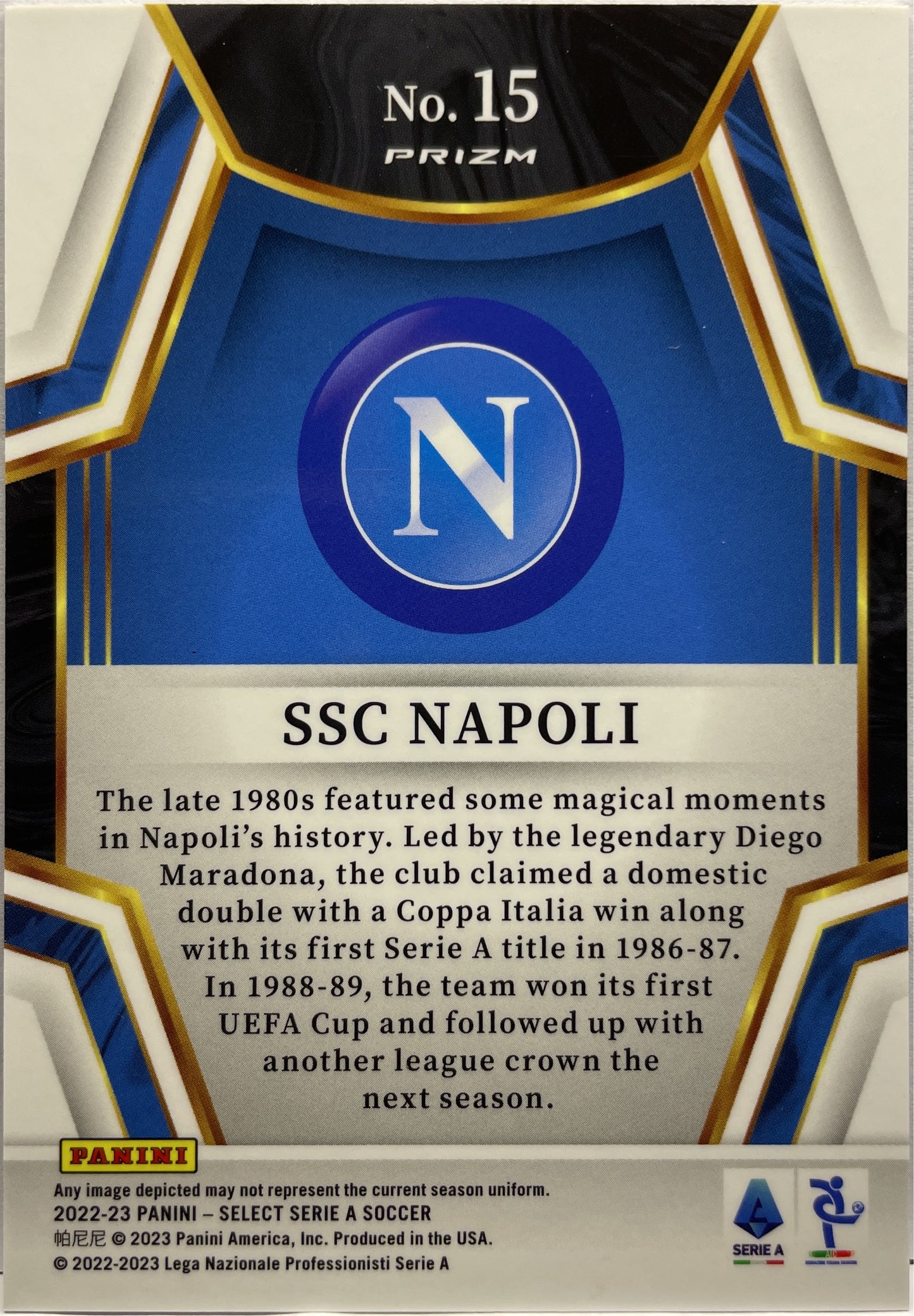 SSC Napoli Team Bedge Select Serie A 2022/23