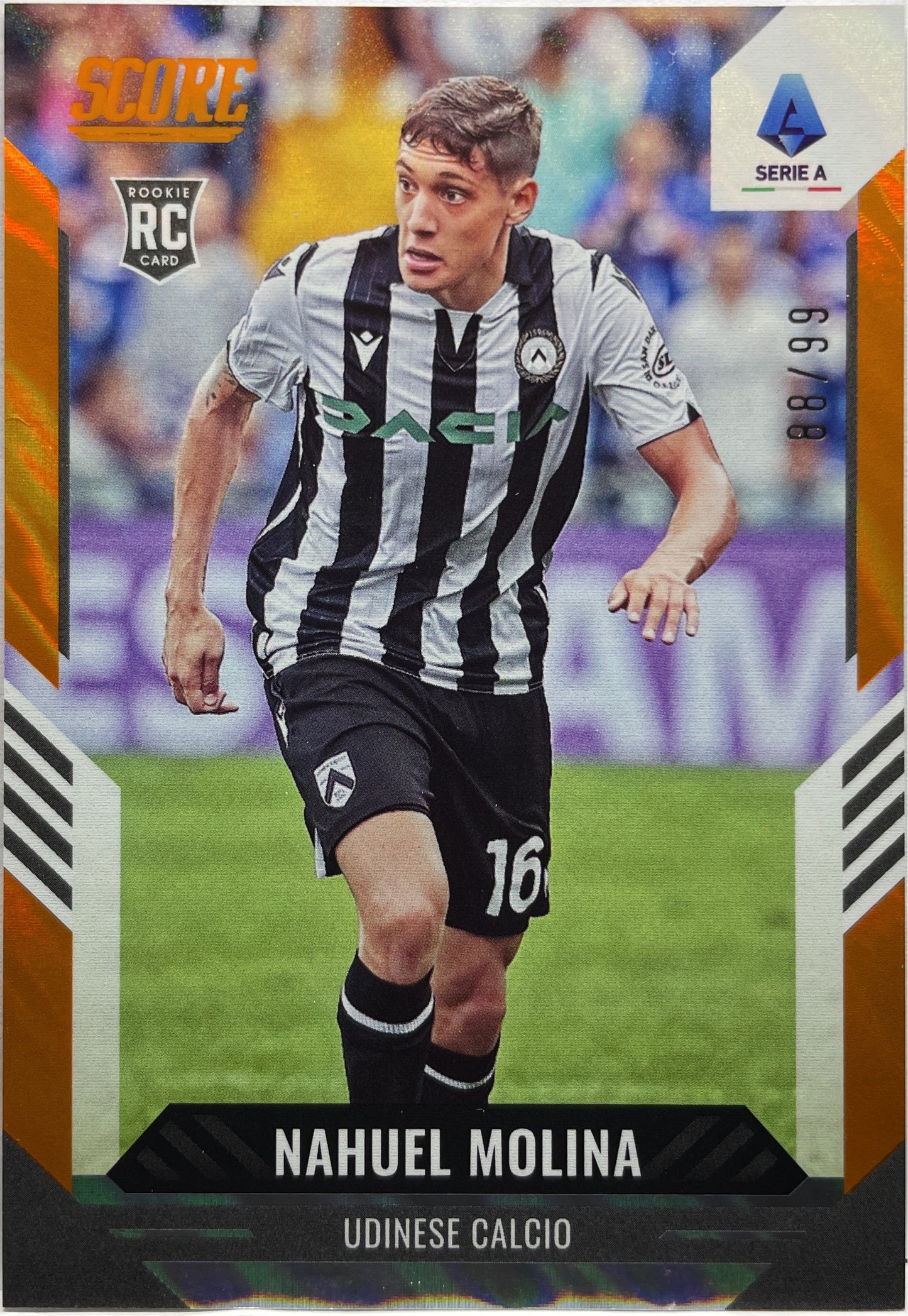 Nahuel Molina 88/99 Rookie Orange Score Serie A 2021/22