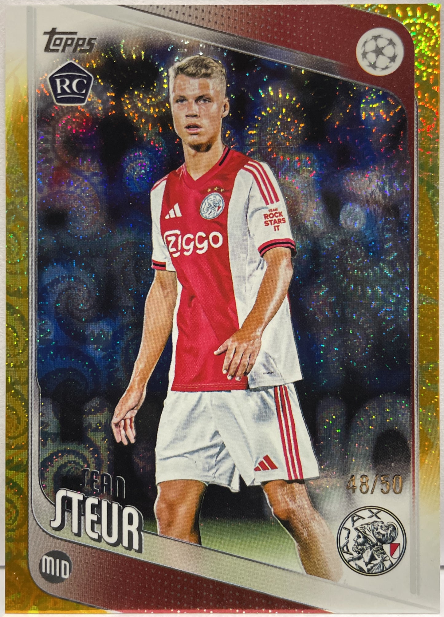 Sean Steur 48/50 Rookie Gold Topps Carnival UCC 2025/26