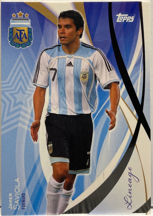 Javier Saviola Topps Lineage Argentina 2024