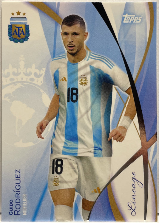 Guido Rodriguez Topps Lineage Argentina 2024
