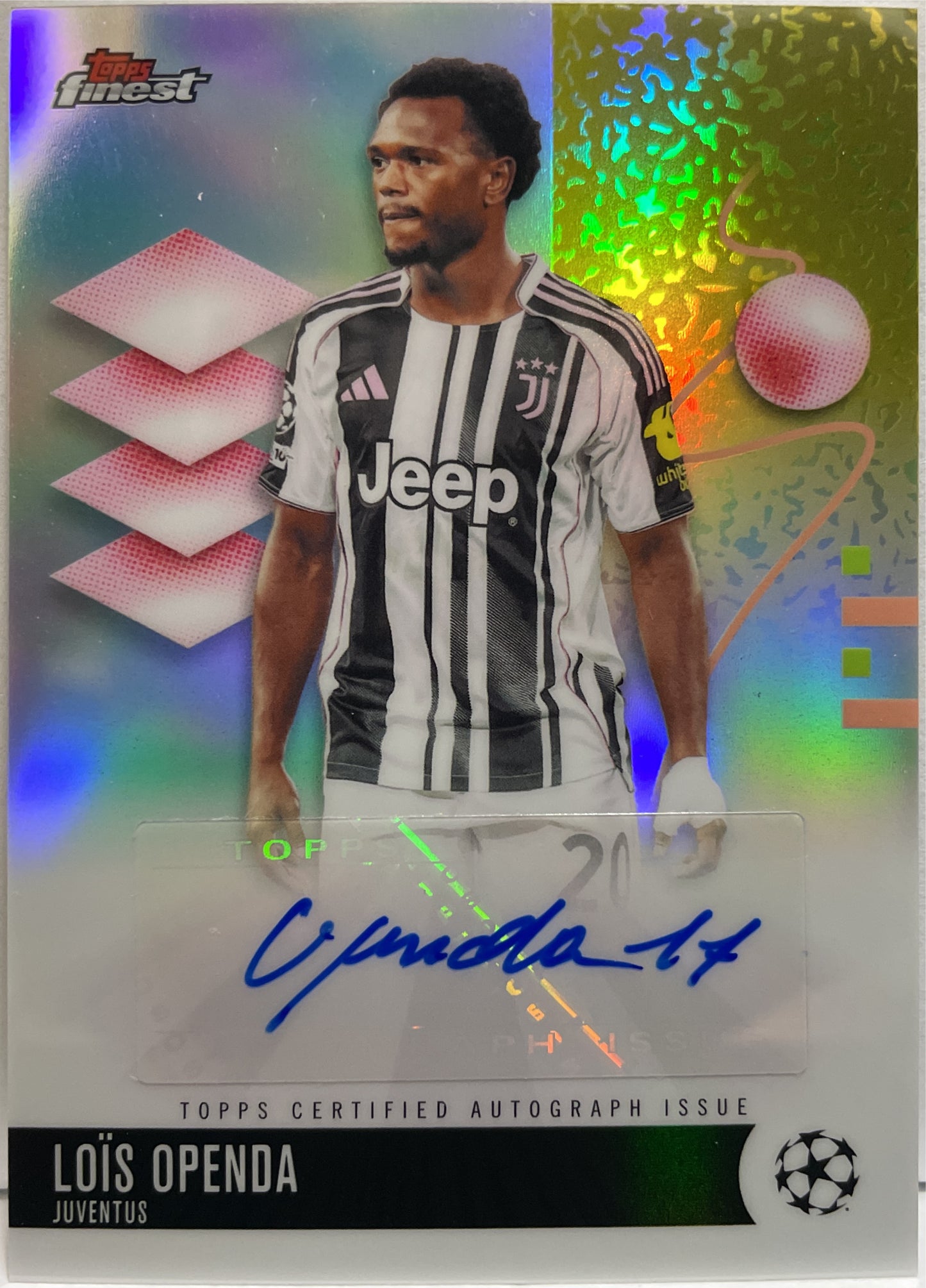 Lois Openda Autograph Topps Finest UCC 2025/26