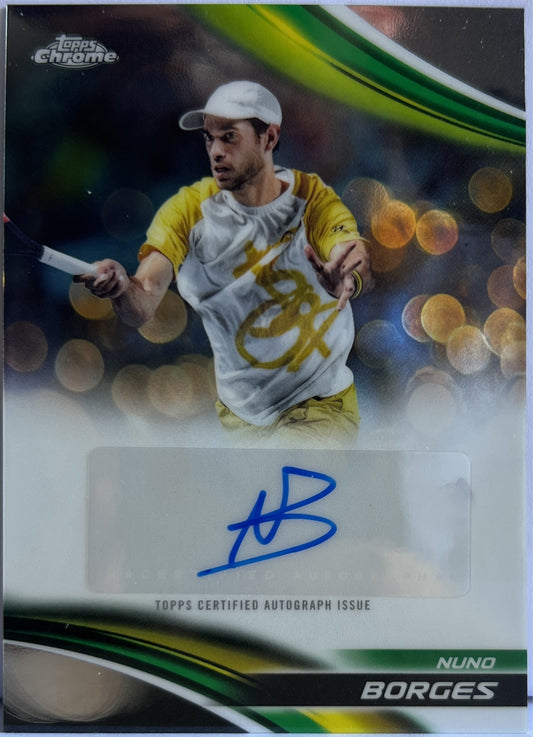 Nuno Borges Autograph Topps Chrome Tennis 2025