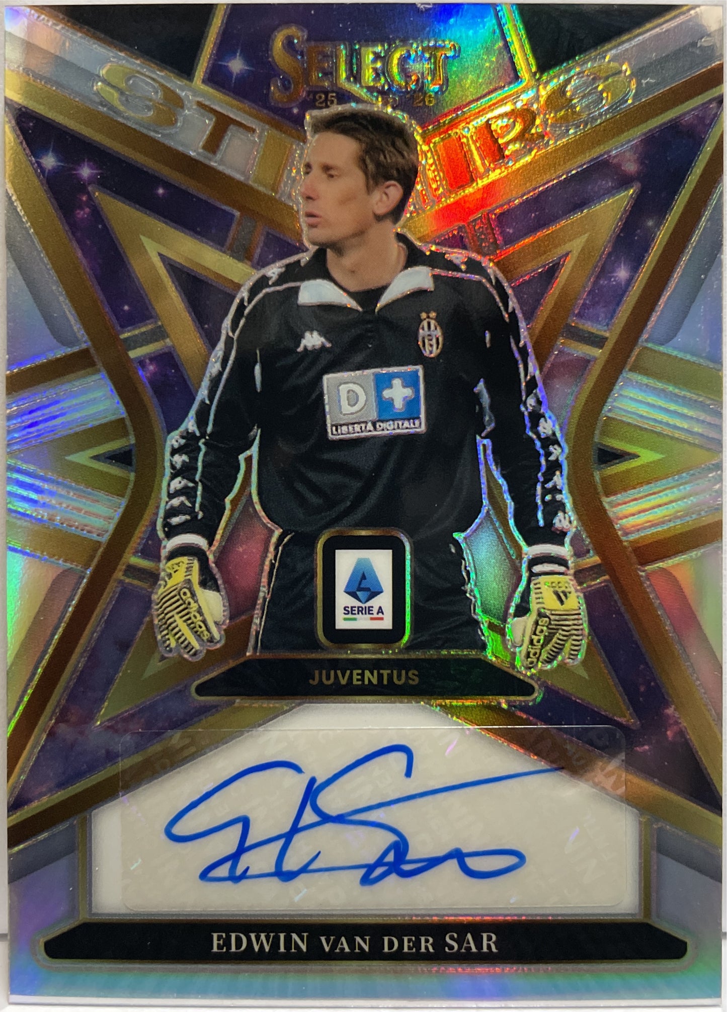 Edwin Van Der Sar Autograph Stars Signatures Panini Select Serie A 2025/26