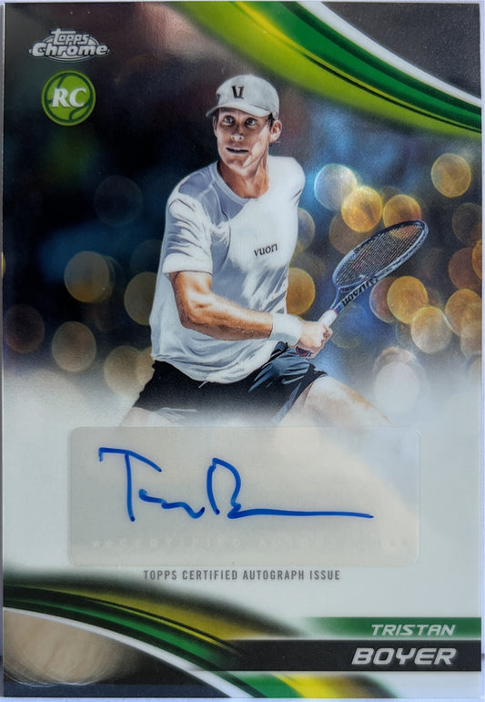 Tristan Boyer Rookie Autograph Topps Chrome Tennis 2025