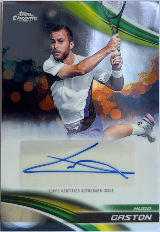 Hugo Gaston Autograph Topps Chrome Tennis 2025