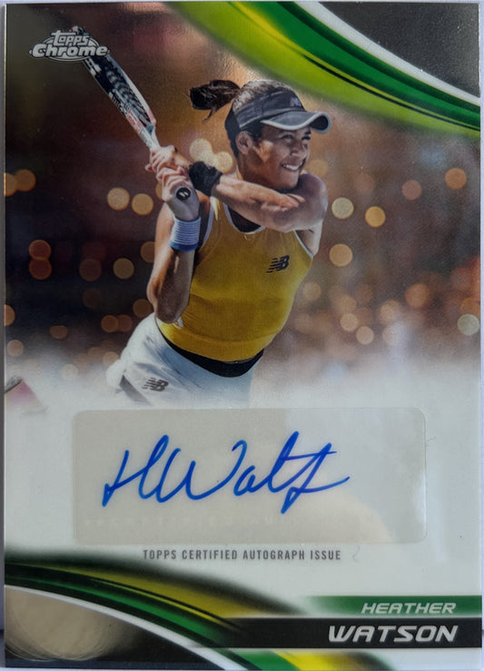 Heather Watson Autograph Topps Chrome Tennis 2025