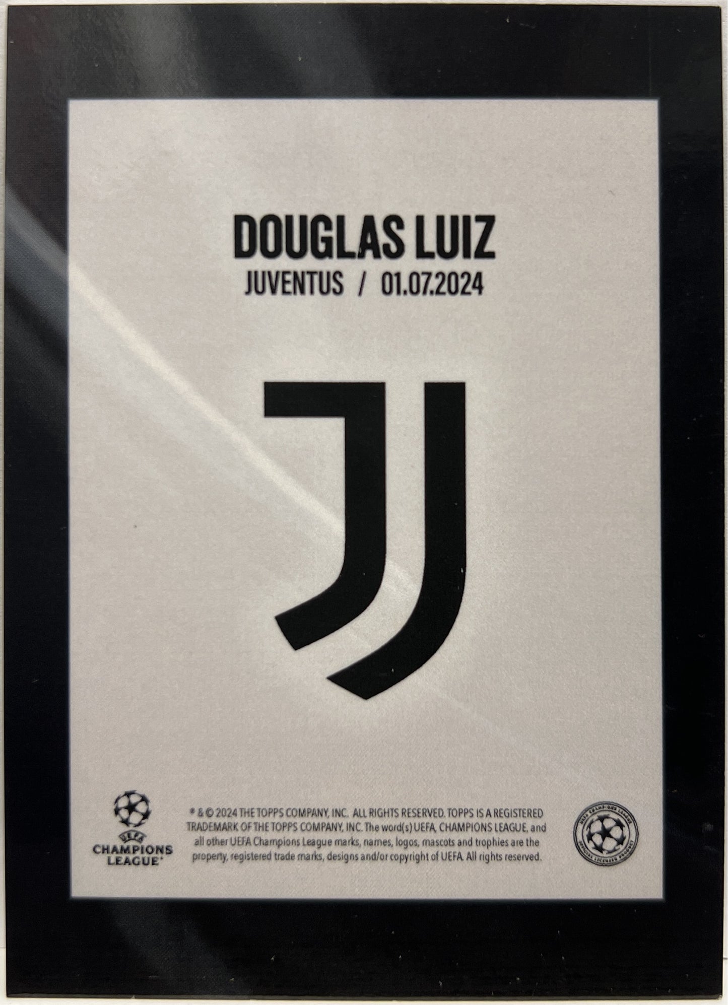 Douglas Luiz 21/25 Topps Fabrizio Romano Here We Go 2024