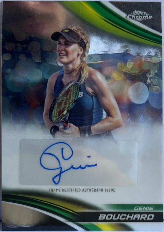 Genie Bouchard Autograph Topps Chrome Tennis 2025