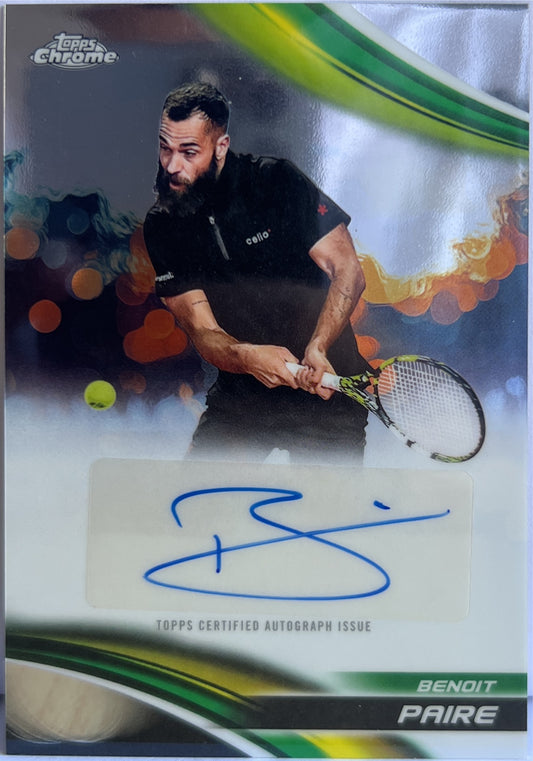 Benoit Paire Autograph Topps Chrome Tennis 2025