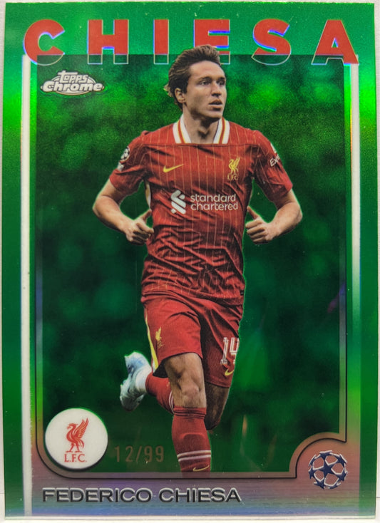 Federico Chiesa 12/99 Green Topps Chrome UCC 2024/25