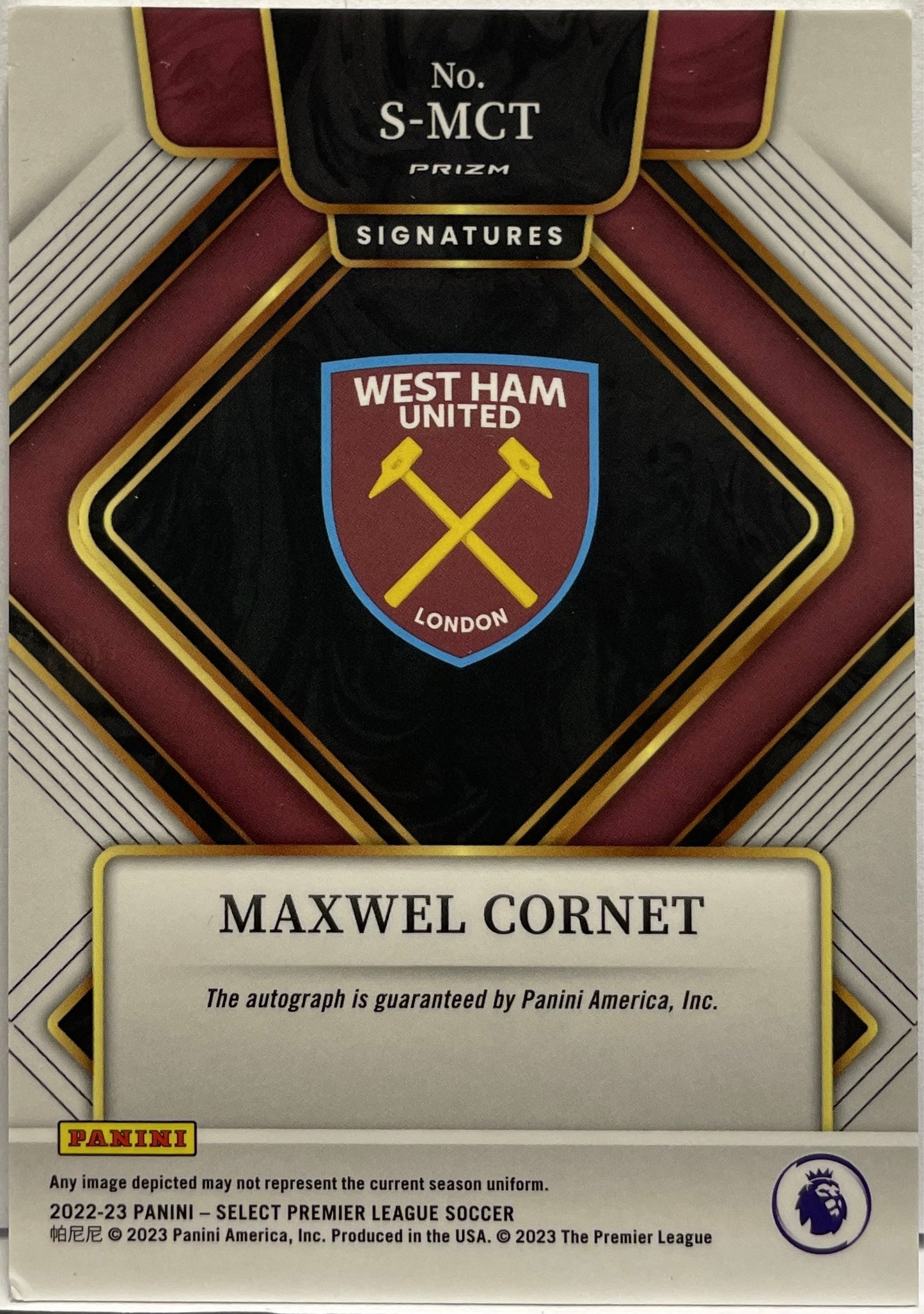 Maxwel Cornet Autograph Select Premier League 2022/23