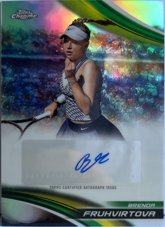 Brenda Fruhvirtova Autograph Refractor Topps Chrome Tennis 2025