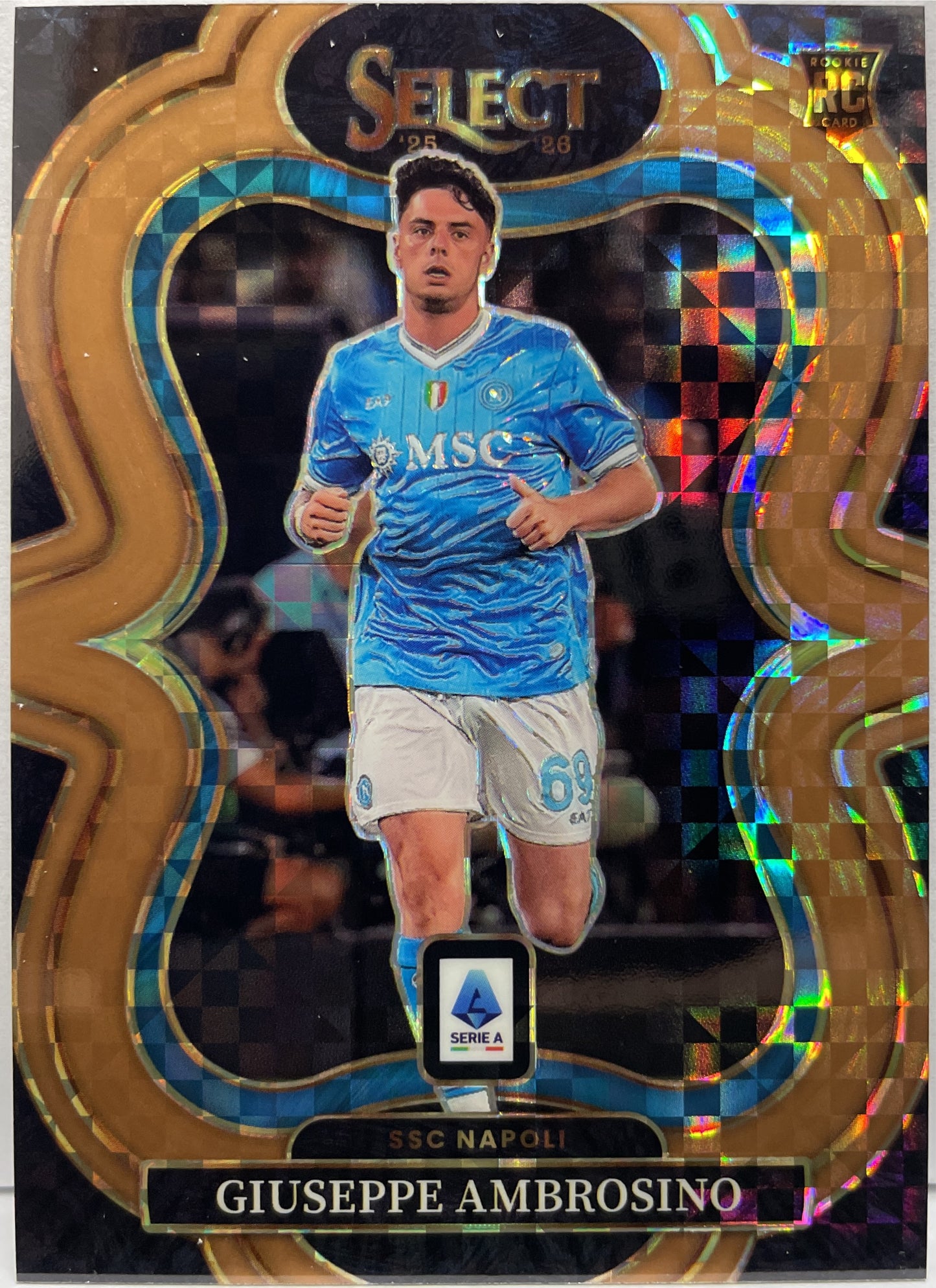 Giuseppe Ambrosino 55/99 Rookie Mezzanine Bronze Checker Panini Select Serie A 2025/26