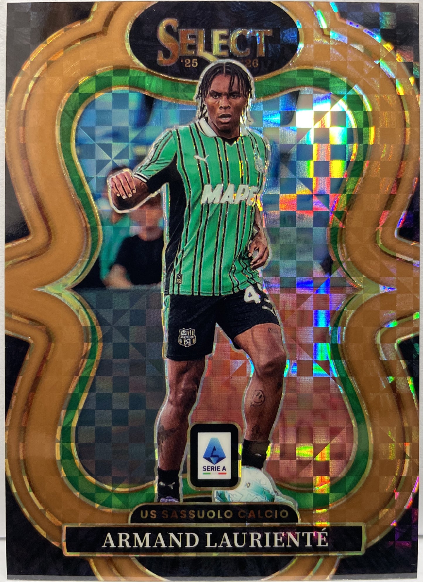 Armand Lauriente 60/99 Mezzanine Bronze Checker Panini Select Serie A 2025/26