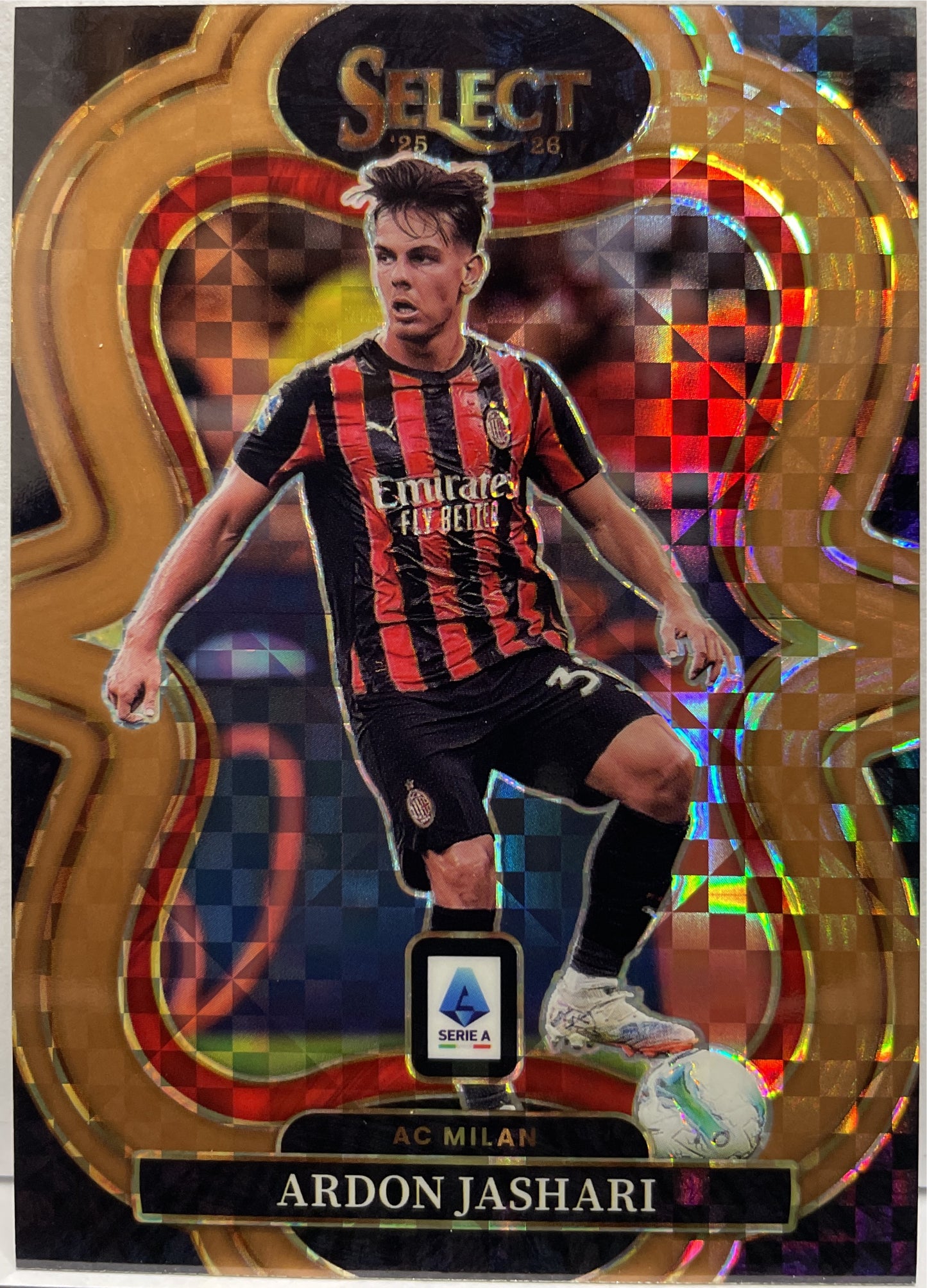 Ardon Jashari 19/99 Mezzanine Bronze Checker Panini Select Serie A 2025/26