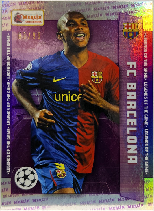 Samuel Eto'O 83/99 Autograph Legends Of The Game  Topps Merlin Heritage 2023/24