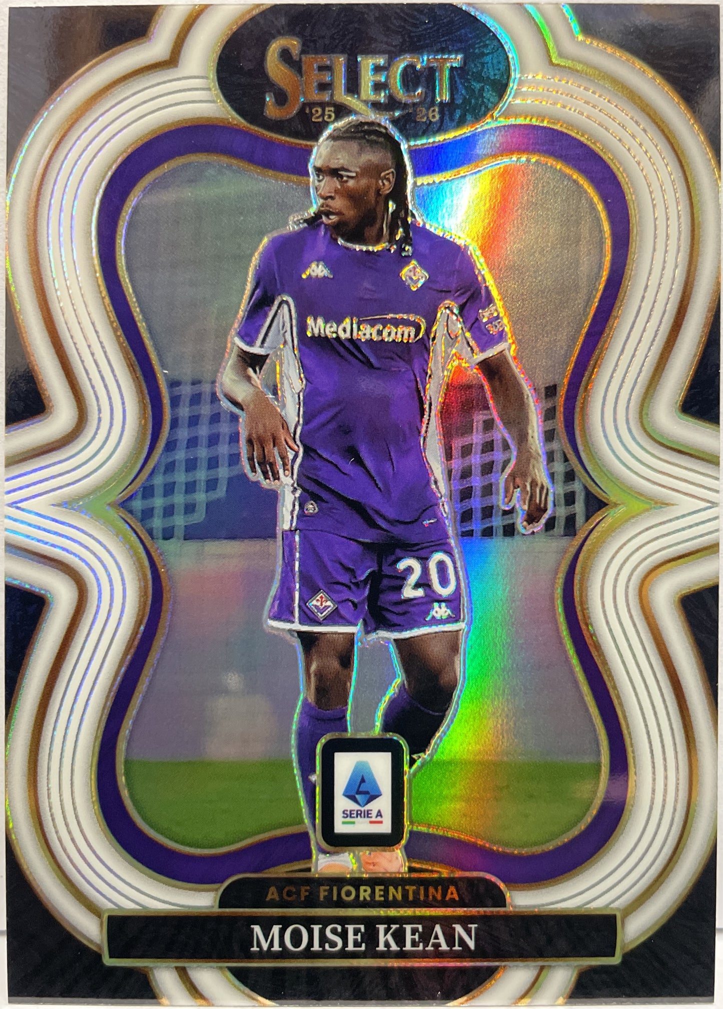 Moise Kean 3/20 Mezzanine White Panini Select Serie A 2025/26