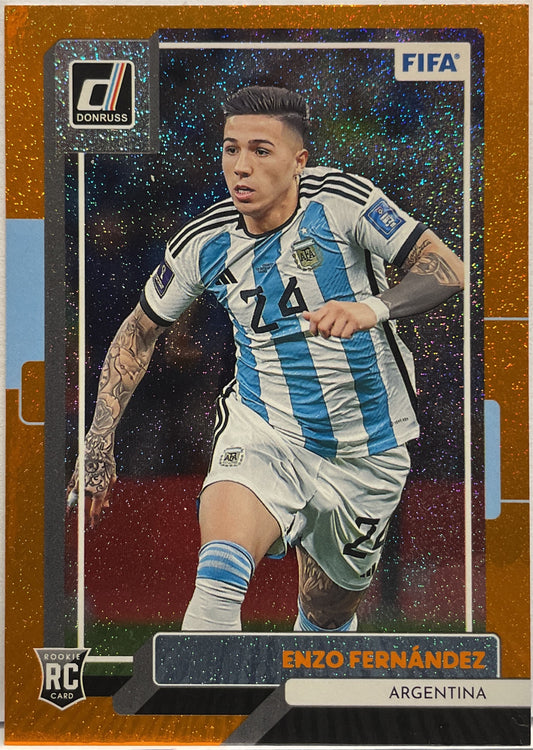 Enzo Fernandez Rookie Orange Donruss Fifa 2022/23