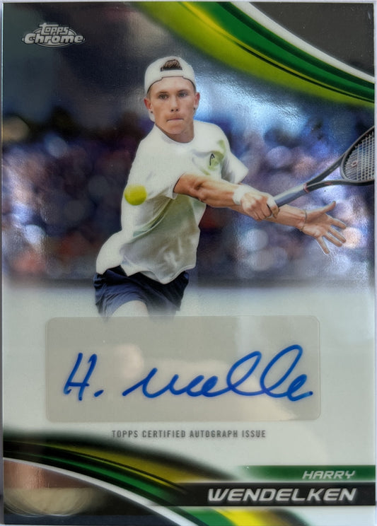 Harry Wendelken Autograph Topps Chrome Tennis 2025
