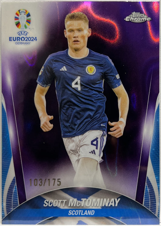 Scott McTominay 103/175 Purple Topps Chrome Euro 2024