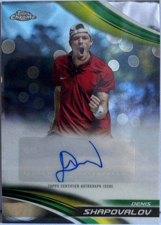 Denis Shapovalov Autograph Topps Chrome Tennis 2025
