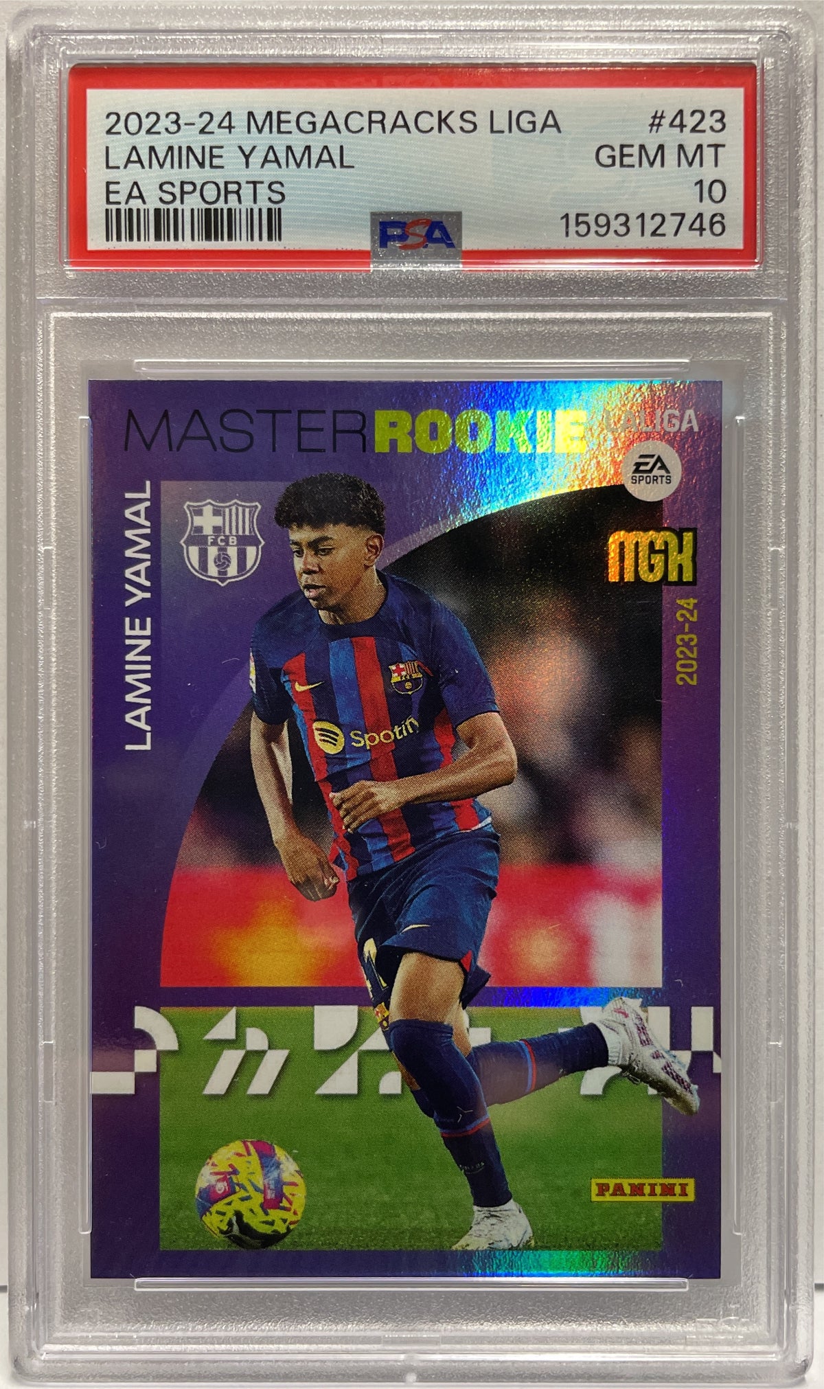 Lamine Yamal Master Rookie Panini Megacrack La Liga 2023/24 PSA 10