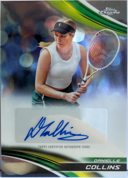 Danielle Collins Autograph Topps Chrome Tennis 2025