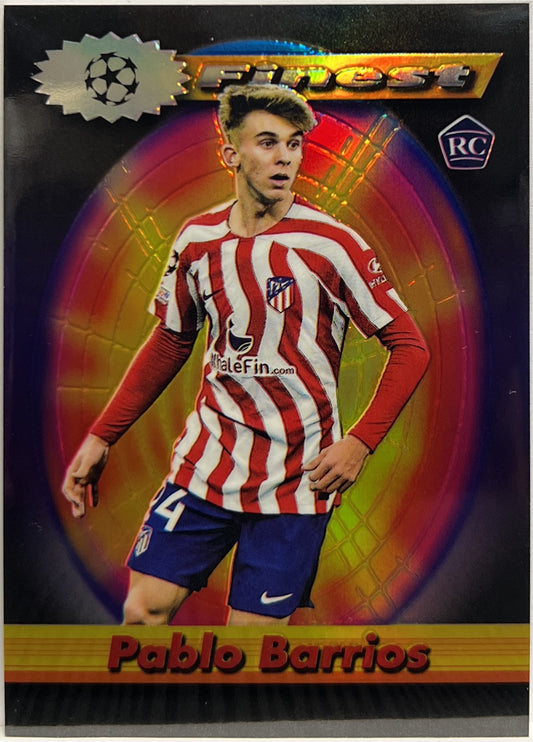 Pablo Barrios 4/25 Rookie Black Topps Finest Flashback 2022/23