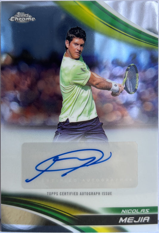Nicolas Mejia Autograph Topps Chrome Tennis 2025