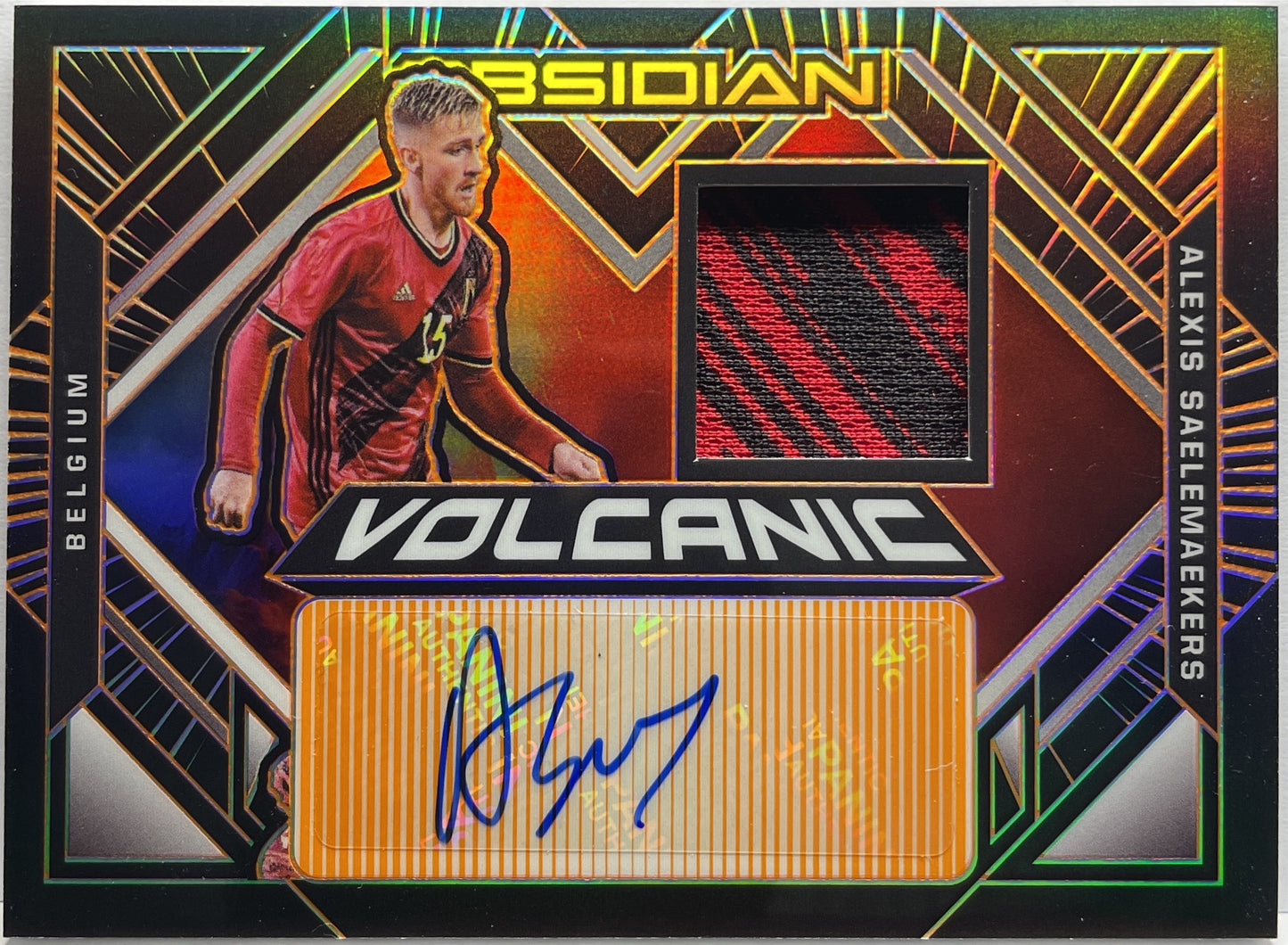 Alexis Saelemaekers 22/50 Patch Autograph Volcanic Obsidian 2021/22