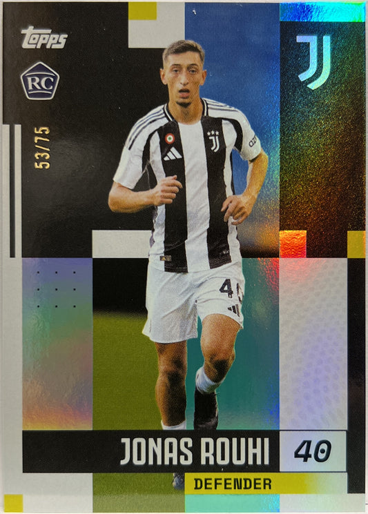 Jonas Arroui 53/75 Rookie Aqua Topps Juventus Premium Team Set 2024/25