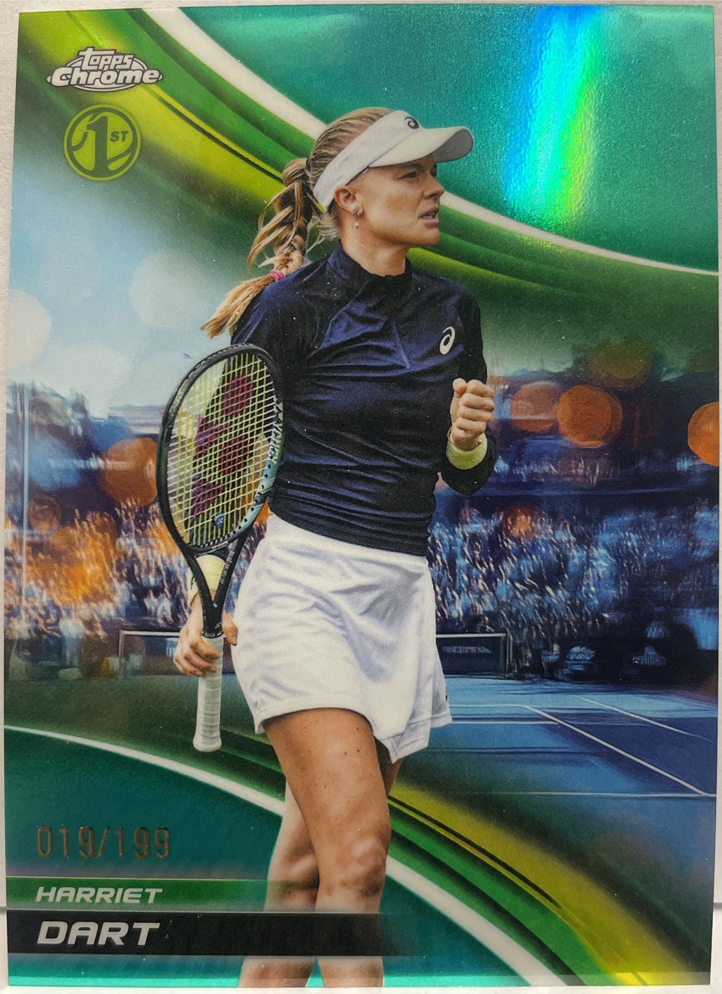 Harriet Dart 19/199 1ST Aqua Topps Chrome Tennis 2025