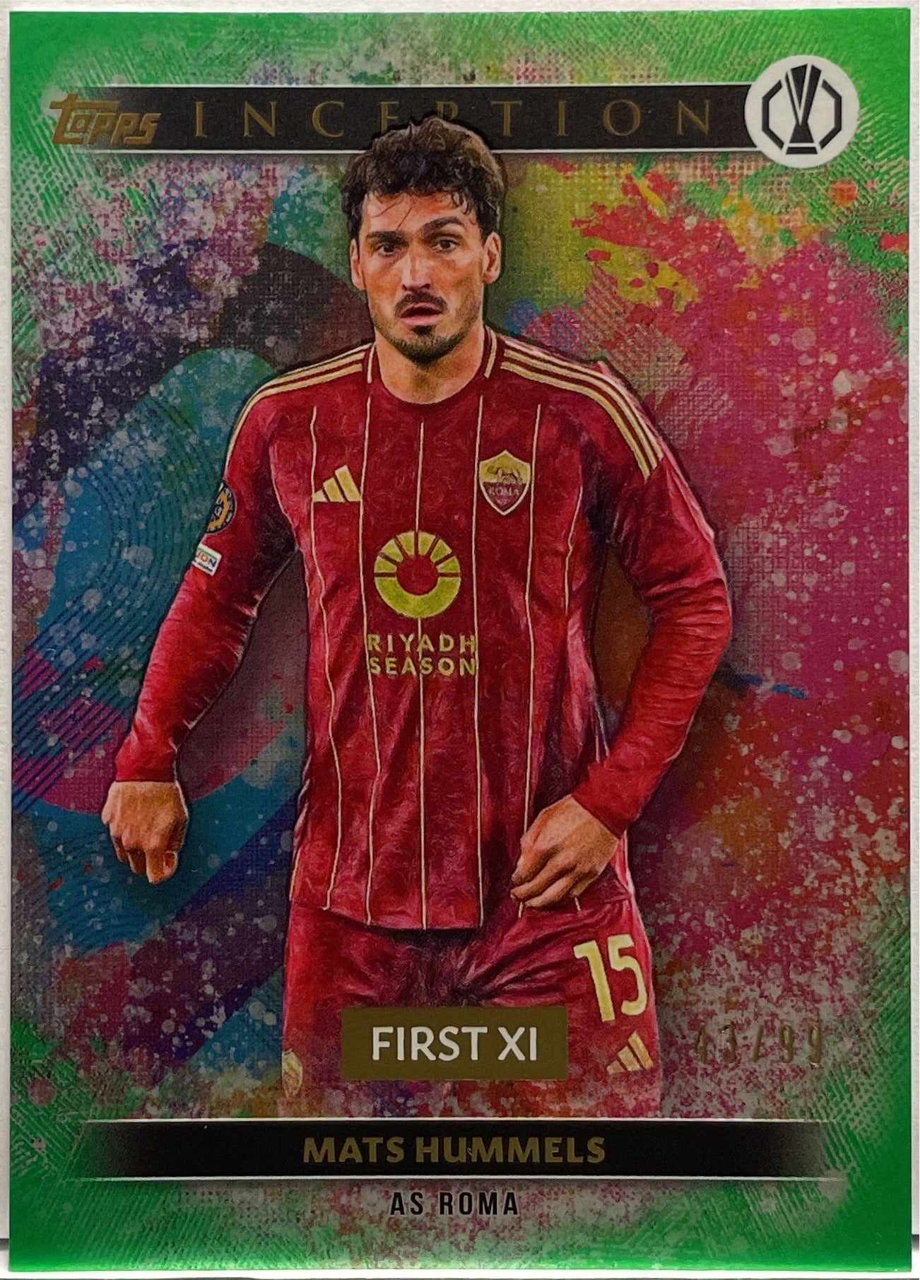 Mats Hummels 43/99 First XI Green Topps Inception 2024/25