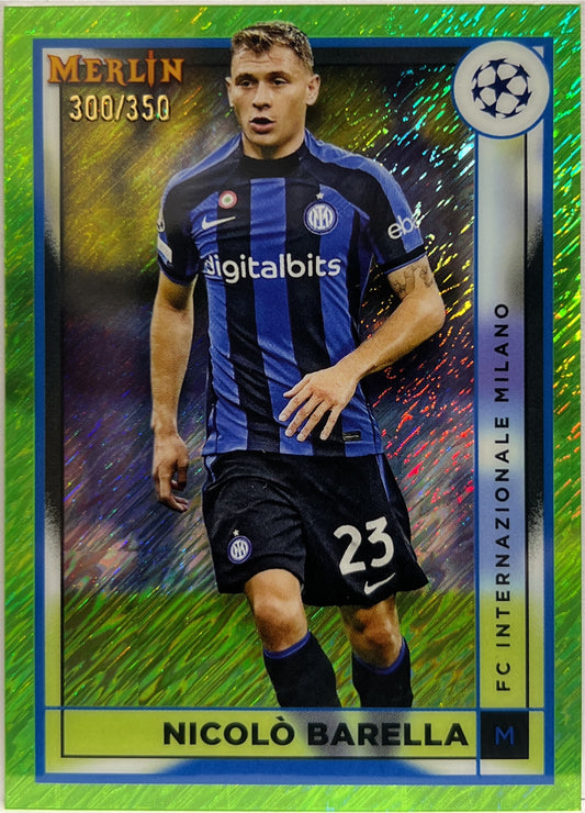 Nicolo Barella 300/350 Green Shimmer Merlin Chrome UCC 2022/23