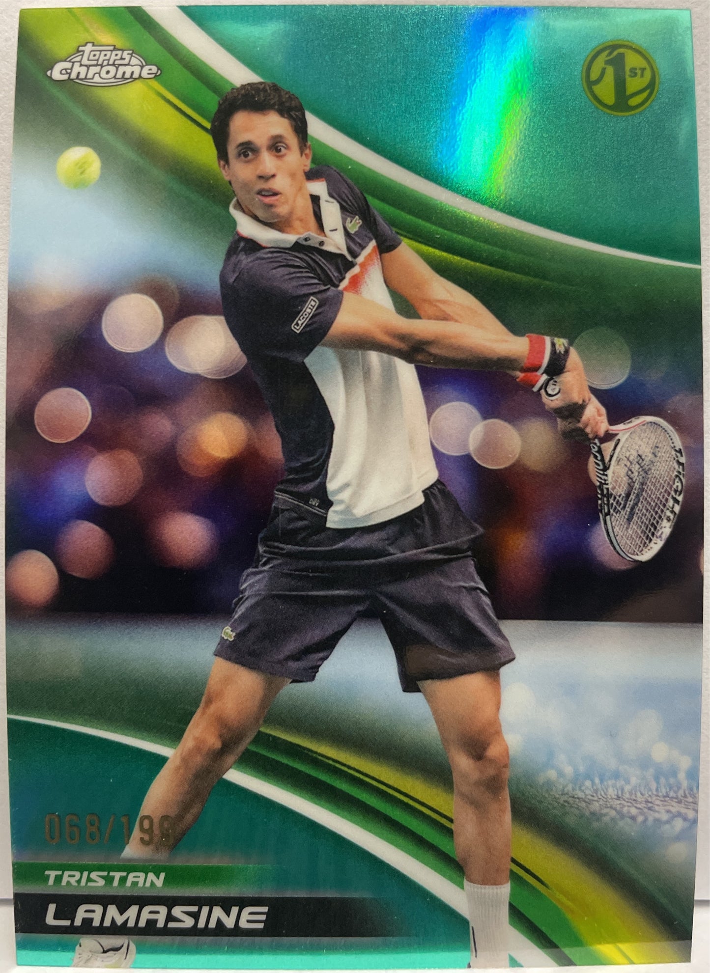 Tristan Lamasine 68/199 1ST Aqua Topps Chrome Tennis 2025