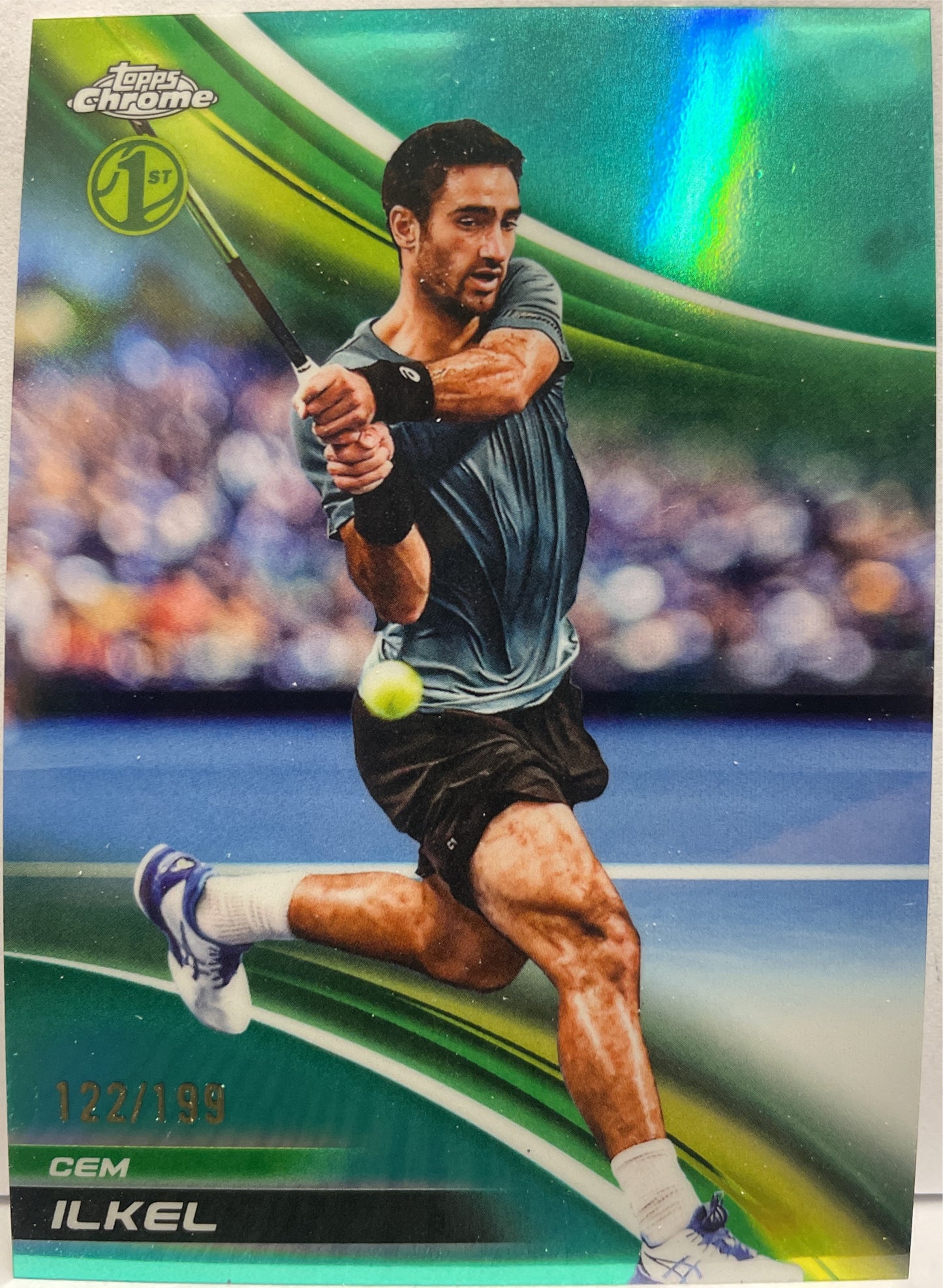 Cem Ilkel 122/199 1ST Aqua Topps Chrome Tennis 2025