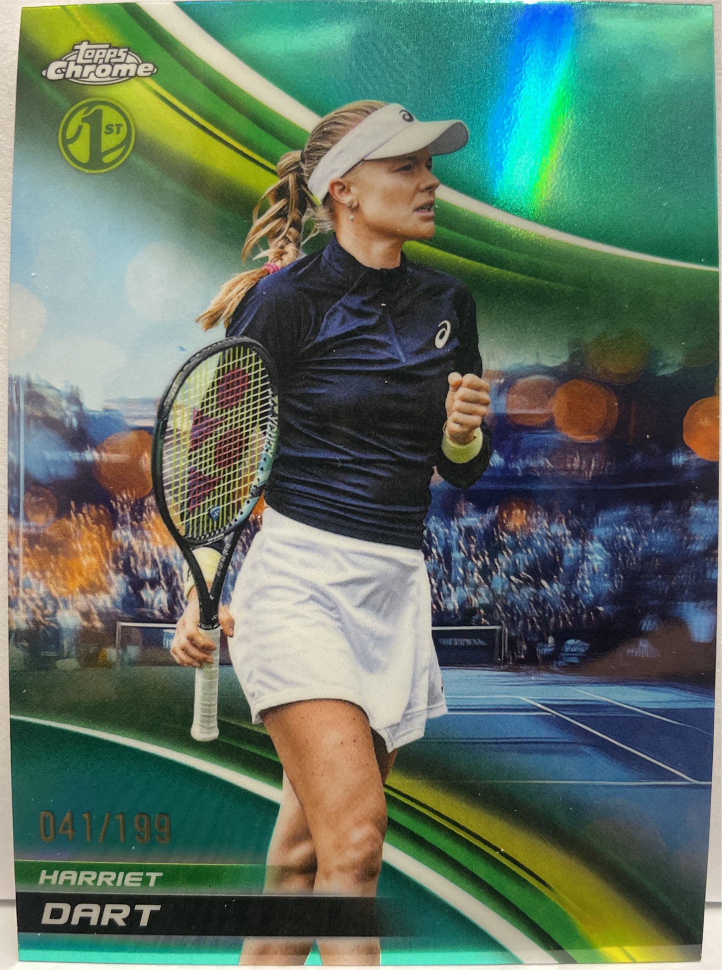 Harriet Dart 41/199 1ST Aqua Topps Chrome Tennis 2025