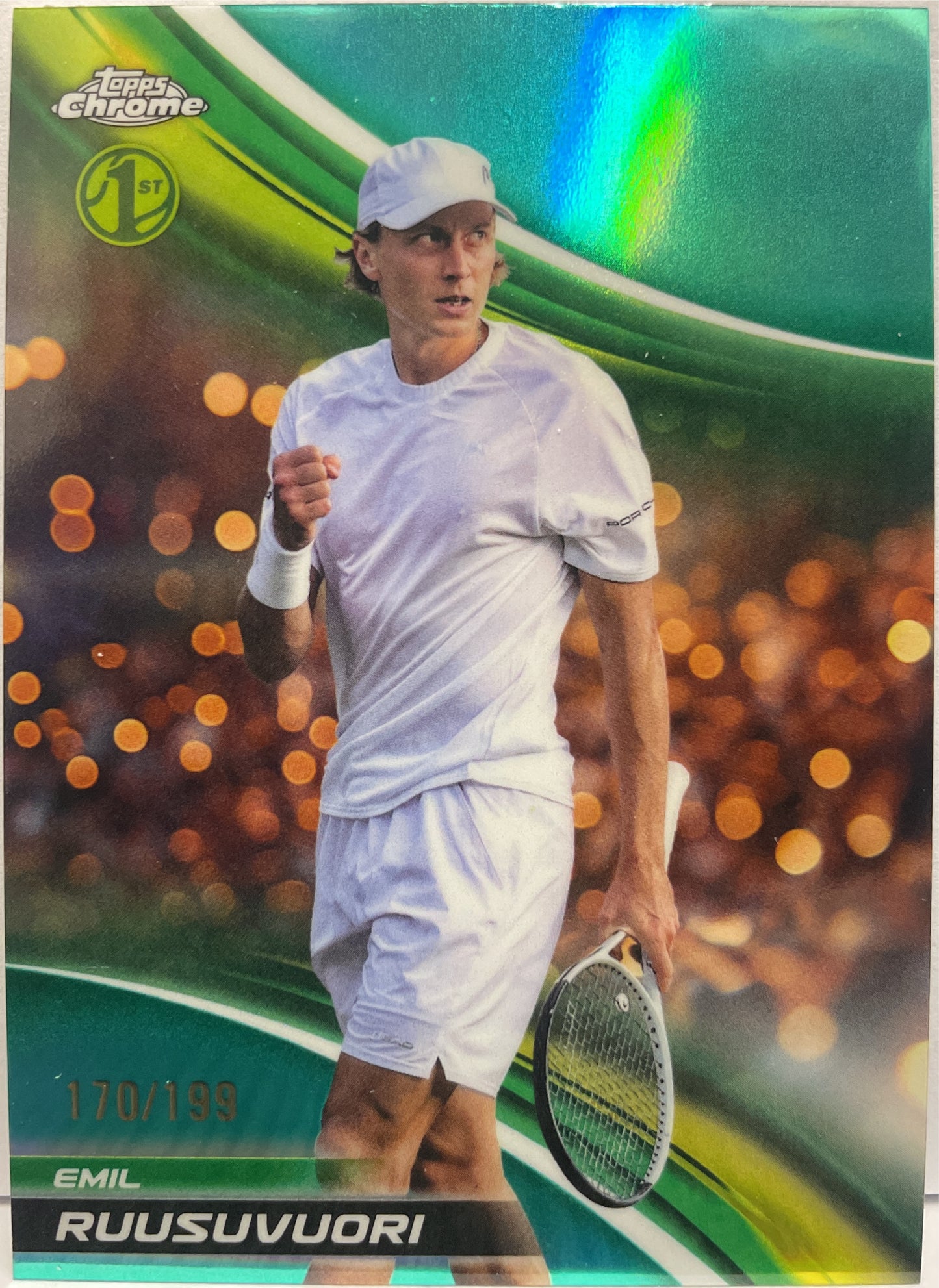 Emil Ruusuvuori 170/199 1ST Aqua Topps Chrome Tennis 2025