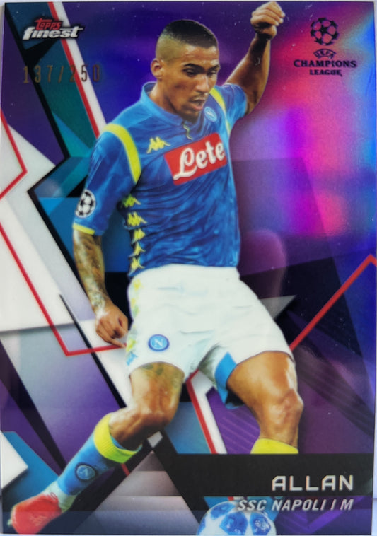 Allan 137/250 Purple Topps Finest UCL 2018/19
