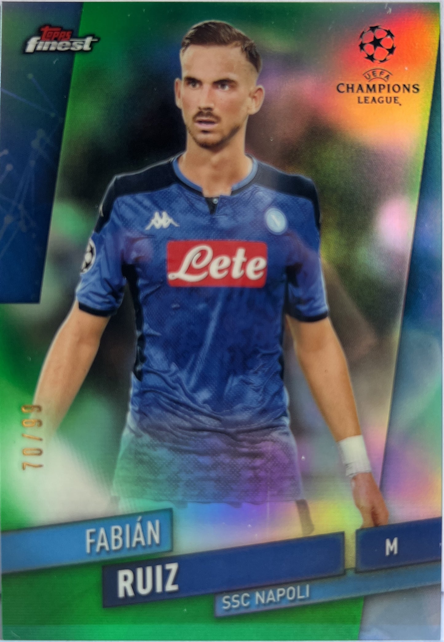 Fabian Ruiz 70/99 Green Topps Finest UCL 2019/20