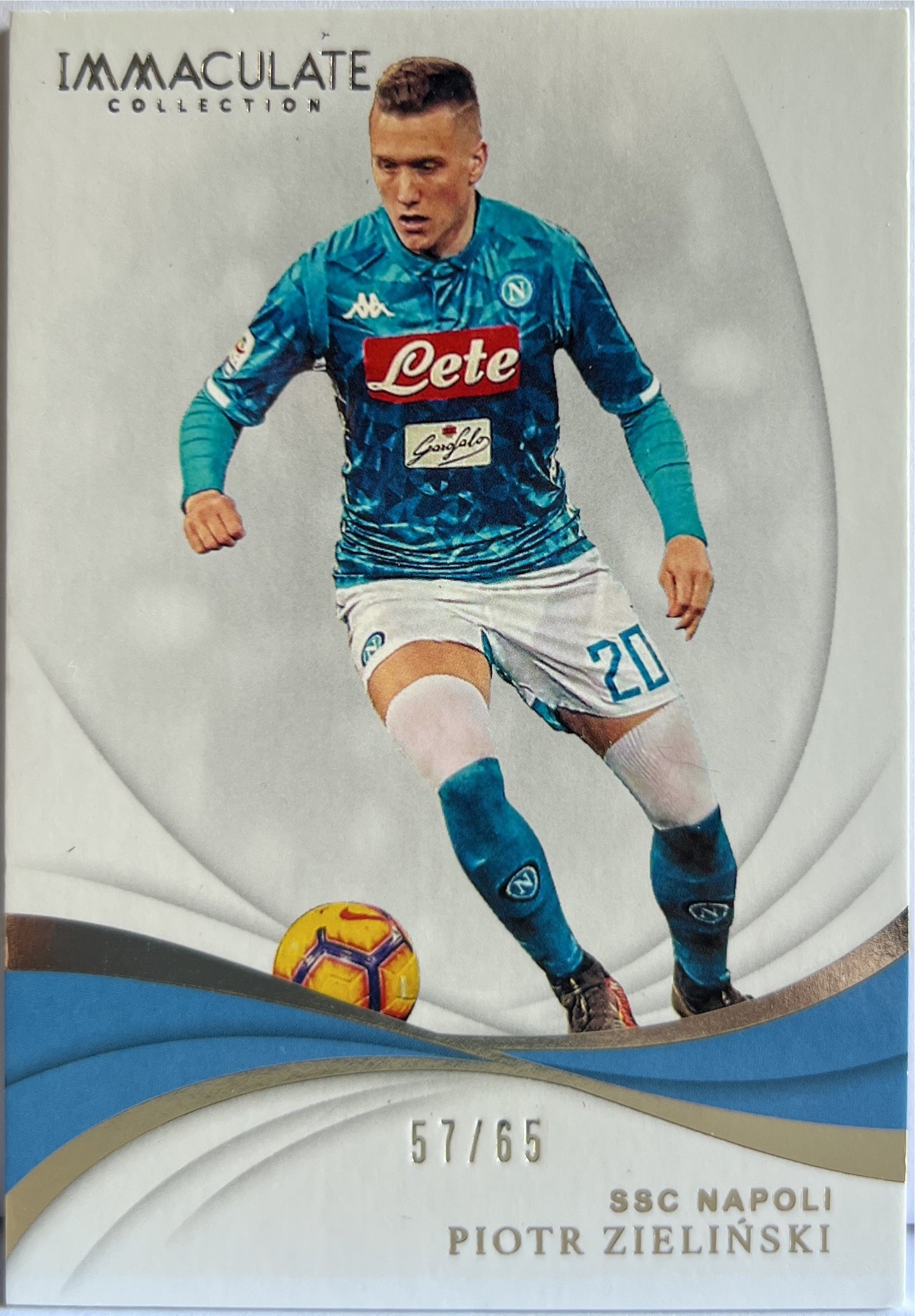 Piotr Zielinski 57/65 Panini Immaculate Collection 2018/19
