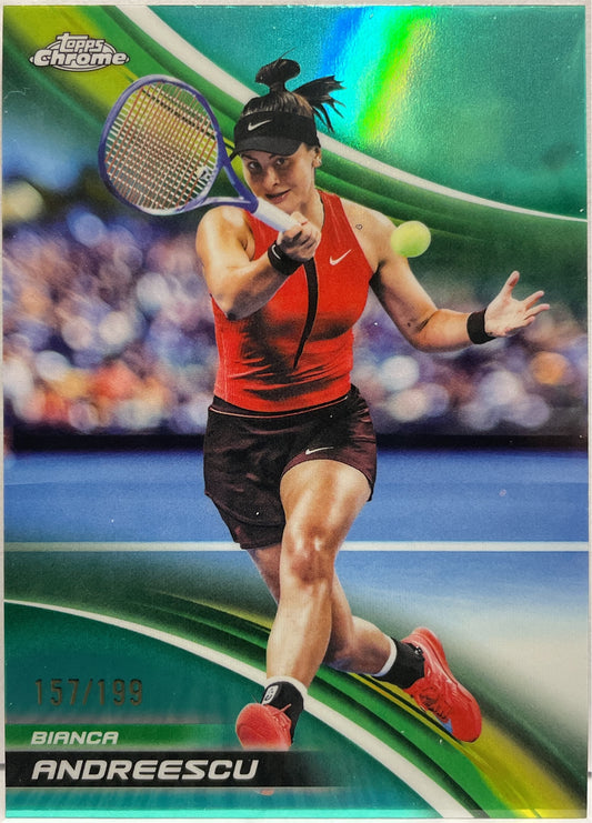 Bianca Andreescu 157/199 Aqua Topps Chrome Tennis 2025