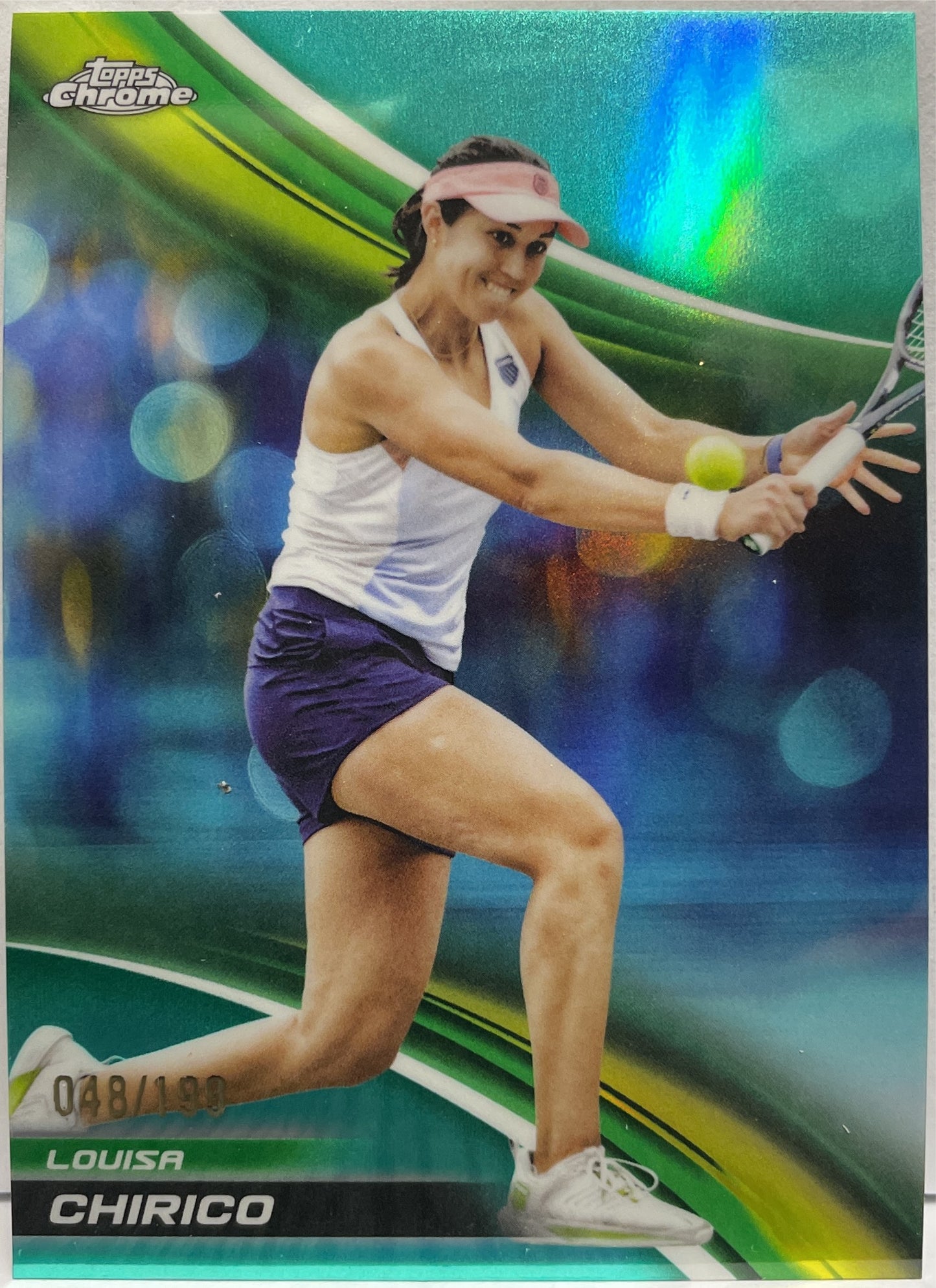 Louisa Chirico 48/199 Aqua Topps Chrome Tennis 2025