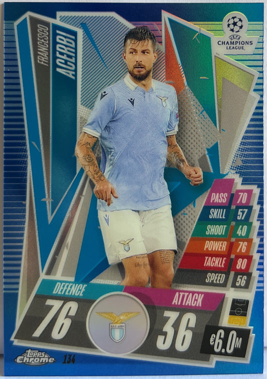 Francesco Acerbi 150/150 Blue Topps Chrome Match Attax