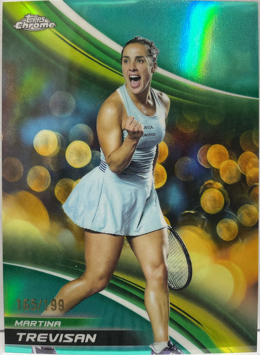 Martina Trevisan 165/199 Aqua Topps Chrome Tennis 2025