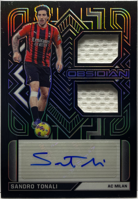 Sandro Tonali 37/149 Patch Autograph Obsidian 2021/22